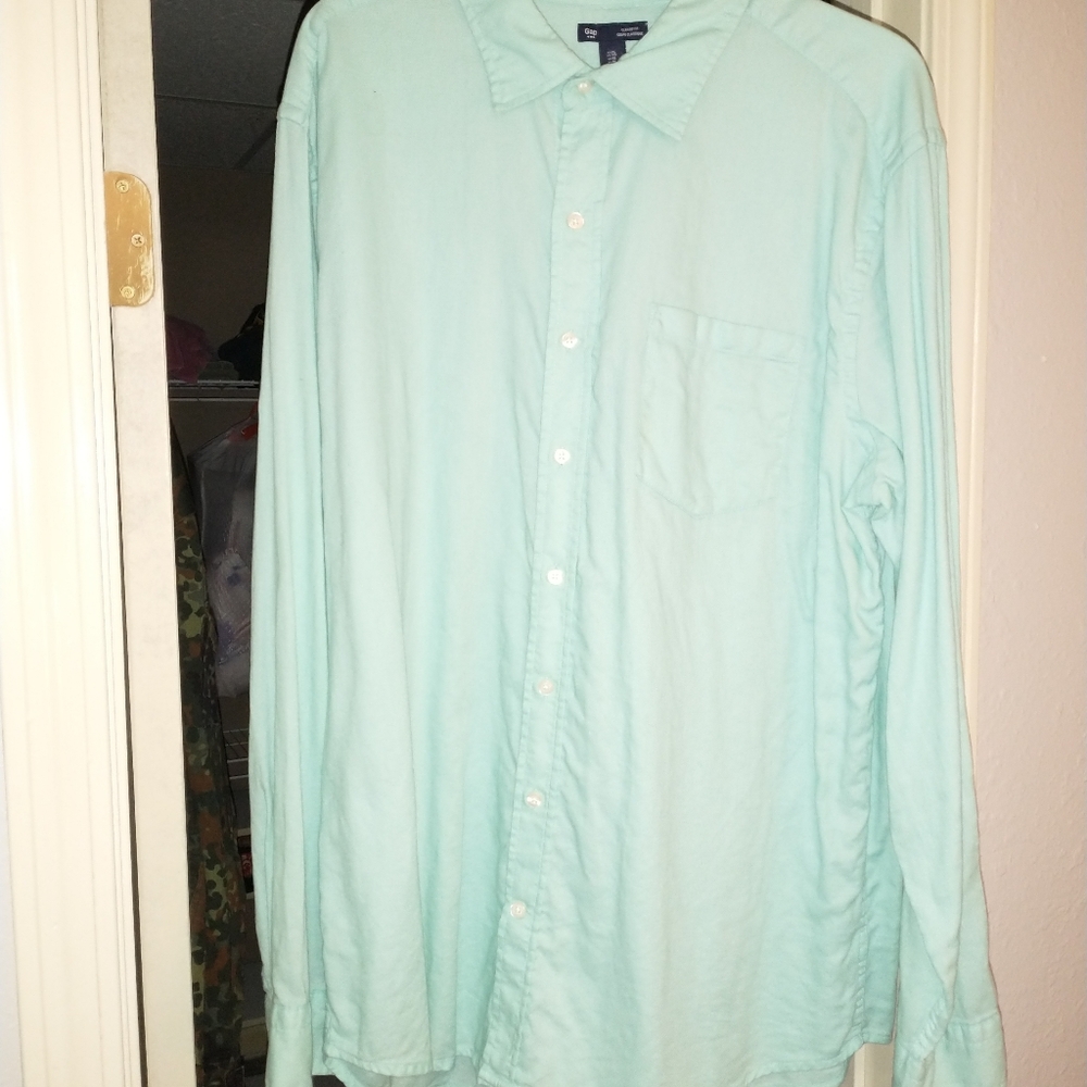 Aqua Gap Dress shirt